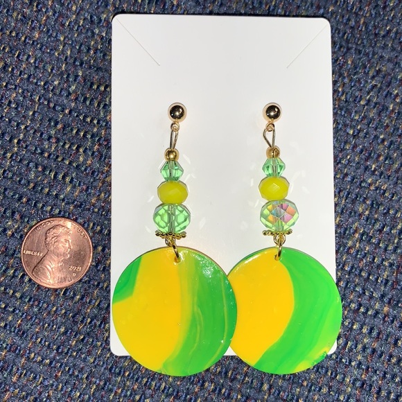 Oregon Ducks Themed Football Team Handcrafted Earrings - Picture 5 of 9